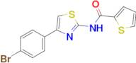 N-(4-(4-bromophenyl)thiazol-2-yl)thiophene-2-carboxamide