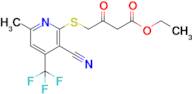 Ethyl 4-((3-cyano-6-methyl-4-(trifluoromethyl)pyridin-2-yl)thio)-3-oxobutanoate