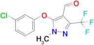 5-(3-Chlorophenoxy)-1-methyl-3-(trifluoromethyl)-1H-pyrazole-4-carbaldehyde