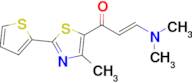 (E)-3-(dimethylamino)-1-(4-methyl-2-(thiophen-2-yl)thiazol-5-yl)prop-2-en-1-one