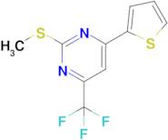 2-(Methylthio)-4-(thiophen-2-yl)-6-(trifluoromethyl)pyrimidine