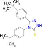 3-(4-tert-butylphenyl)-4-[4-(propan-2-yl)phenyl]-4,5-dihydro-1H-1,2,4-triazole-5-thione