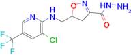 5-(((3-Chloro-5-(trifluoromethyl)pyridin-2-yl)amino)methyl)-4,5-dihydroisoxazole-3-carbohydrazide