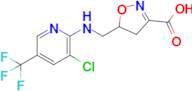 5-(((3-Chloro-5-(trifluoromethyl)pyridin-2-yl)amino)methyl)-4,5-dihydroisoxazole-3-carboxylic acid