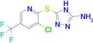 5-{[3-chloro-5-(trifluoromethyl)pyridin-2-yl]sulfanyl}-4H-1,2,4-triazol-3-amine