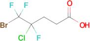 5-Bromo-4-chloro-4,5,5-trifluoropentanoic acid