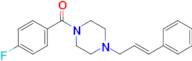 (4-Cinnamylpiperazin-1-yl)(4-fluorophenyl)methanone
