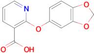 2-(Benzo[d][1,3]dioxol-5-yloxy)nicotinic acid