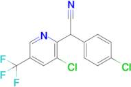 2-(3-Chloro-5-(trifluoromethyl)pyridin-2-yl)-2-(4-chlorophenyl)acetonitrile
