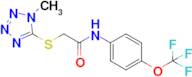 2-((1-Methyl-1H-tetrazol-5-yl)thio)-N-(4-(trifluoromethoxy)phenyl)acetamide