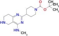 Tert-butyl 4-(4-(methylamino)-5,6,7,8-tetrahydropyrido[4,3-d]pyrimidin-2-yl)piperidine-1-carboxyla…