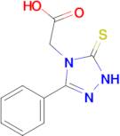 2-(3-Phenyl-5-thioxo-1,5-dihydro-4H-1,2,4-triazol-4-yl)acetic acid