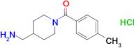 (4-(Aminomethyl)piperidin-1-yl)(p-tolyl)methanone hydrochloride