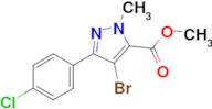 Methyl 4-bromo-3-(4-chlorophenyl)-1-methyl-1H-pyrazole-5-carboxylate