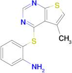 2-((5-Methylthieno[2,3-d]pyrimidin-4-yl)thio)aniline