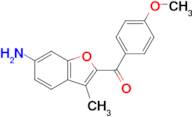 (6-Amino-3-methylbenzofuran-2-yl)(4-methoxyphenyl)methanone