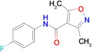 N-(4-fluorophenyl)-3,5-dimethylisoxazole-4-carboxamide