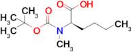 (R)-2-((tert-butoxycarbonyl)(methyl)amino)hexanoic acid