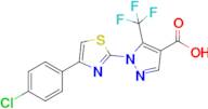 1-(4-(4-Chlorophenyl)thiazol-2-yl)-5-(trifluoromethyl)-1H-pyrazole-4-carboxylic acid