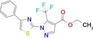 Ethyl 1-(4-phenylthiazol-2-yl)-5-(trifluoromethyl)-1H-pyrazole-4-carboxylate