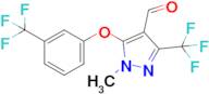 1-Methyl-3-(trifluoromethyl)-5-(3-(trifluoromethyl)phenoxy)-1H-pyrazole-4-carbaldehyde