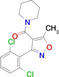 (3-(2,6-Dichlorophenyl)-5-methylisoxazol-4-yl)(piperidin-1-yl)methanone