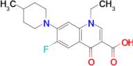 1-Ethyl-6-fluoro-7-(4-methylpiperidin-1-yl)-4-oxo-1,4-dihydroquinoline-3-carboxylic acid