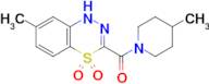 (7-Methyl-4,4-dioxido-1H-benzo[e][1,3,4]thiadiazin-3-yl)(4-methylpiperidin-1-yl)methanone