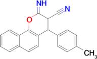 2-imino-4-(4-methylphenyl)-2H,3H,4H-naphtho[1,2-b]pyran-3-carbonitrile