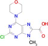 2-Chloro-9-methyl-6-morpholino-9H-purine-8-carboxylic acid