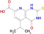 4-oxo-5-(propan-2-yl)-2-sulfanylidene-1H,2H,3H,4H-pyrido[2,3-d]pyrimidine-7-carboxylic acid