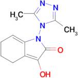 1-(3,5-Dimethyl-4H-1,2,4-triazol-4-yl)-3-hydroxy-1,4,5,6-tetrahydro-2H-indol-2-one