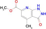 methyl 4-methyl-3-oxo-1H,2H,3H-pyrazolo[3,4-b]pyridine-6-carboxylate