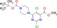 Methyl 6-(4-(tert-butoxycarbonyl)piperazin-1-yl)-2,5-dichloropyrimidine-4-carboxylate