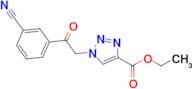 Ethyl 1-(2-(3-cyanophenyl)-2-oxoethyl)-1H-1,2,3-triazole-4-carboxylate