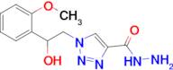 1-(2-Hydroxy-2-(2-methoxyphenyl)ethyl)-1H-1,2,3-triazole-4-carbohydrazide