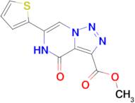 Methyl 4-oxo-6-(thiophen-2-yl)-4,5-dihydro-[1,2,3]triazolo[1,5-a]pyrazine-3-carboxylate