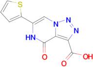 4-oxo-6-(thiophen-2-yl)-4H,5H-[1,2,3]triazolo[1,5-a]pyrazine-3-carboxylic acid