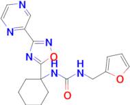 1-(Furan-2-ylmethyl)-3-(1-(3-(pyrazin-2-yl)-1,2,4-oxadiazol-5-yl)cyclohexyl)urea