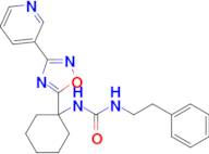 1-Phenethyl-3-(1-(3-(pyridin-3-yl)-1,2,4-oxadiazol-5-yl)cyclohexyl)urea