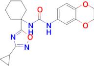 1-(1-(3-Cyclopropyl-1,2,4-oxadiazol-5-yl)cyclohexyl)-3-(2,3-dihydrobenzo[b][1,4]dioxin-6-yl)urea