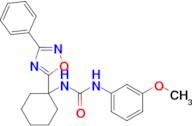 1-(3-Methoxyphenyl)-3-(1-(3-phenyl-1,2,4-oxadiazol-5-yl)cyclohexyl)urea