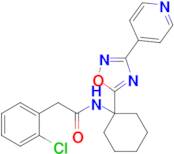 2-(2-Chlorophenyl)-N-(1-(3-(pyridin-4-yl)-1,2,4-oxadiazol-5-yl)cyclohexyl)acetamide