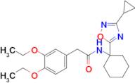 N-(1-(3-cyclopropyl-1,2,4-oxadiazol-5-yl)cyclohexyl)-2-(3,4-diethoxyphenyl)acetamide