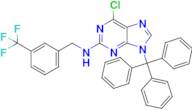 6-Chloro-N-(3-(trifluoromethyl)benzyl)-9-trityl-9H-purin-2-amine