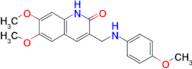 6,7-Dimethoxy-3-(((4-methoxyphenyl)amino)methyl)quinolin-2(1H)-one