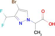 2-(4-Bromo-3-(difluoromethyl)-1H-pyrazol-1-yl)propanoic acid