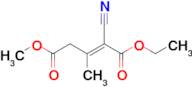 1-Ethyl 5-methyl (E)-2-cyano-3-methylpent-2-enedioate