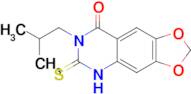 7-Isobutyl-6-thioxo-6,7-dihydro-[1,3]dioxolo[4,5-g]quinazolin-8(5H)-one