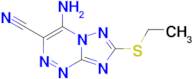 4-Amino-7-(ethylthio)-[1,2,4]triazolo[5,1-c][1,2,4]triazine-3-carbonitrile